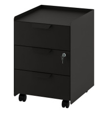Комод на колесиках, 3 ящика, антрацитовый цвет TROTTEN 704.850.94