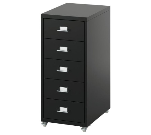 Комод на колесиках, черный HELMER 706.250.23