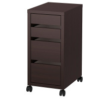 Komoda na kółkach, czarnobrąz MICKE 802.447.49