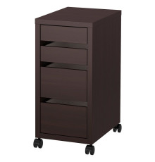 Komoda na kółkach, czarnobrąz MICKE 802.447.49