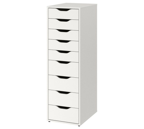 Komoda, 9 szuflad, biały ALEX 904.861.39