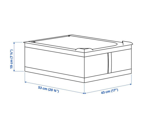 Контейнер для одежды/постельного белья, белый SKUBB 605.910.47