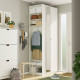Kombinacja szafy, biały lustro/biały PAX / FORSAND/ÅHEIM 896.235.33