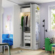 Kombinacja szafy, biały lustro/biały PAX / FORSAND/ÅHEIM 896.235.33