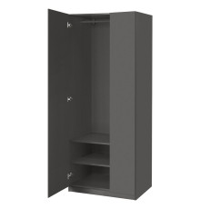 Kombinacja szafy, ciemnoszary/ciemnoszary PAX / FORSAND 896.262.49