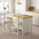 Wyspa kuchenna, kremowy/dąb TORNVIKEN 403.916.57