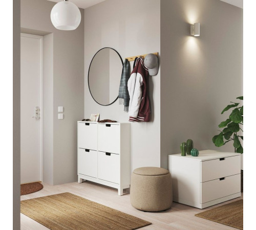 Meble do przedpokoju, zestaw 2 szt, biały STÄLL / NORDLI 395.279.30