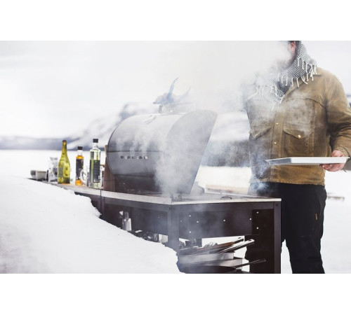 Grill węglowy, czarny/stal nierdz na zewnątrz GRILLSKÄR 304.714.47