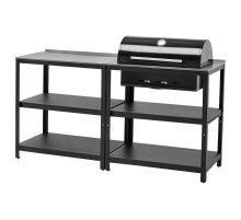Kuchnia z grillem na węgiel drz ogr, stal nierdz GRILLSKÄR 393.849.88