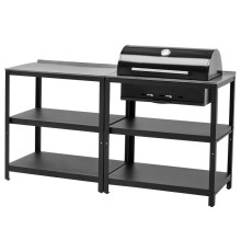 Kuchnia z grillem na węgiel drz ogr, stal nierdz GRILLSKÄR 393.849.88