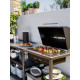 Kuchnia z grillem na węgiel drz ogr, stal nierdz GRILLSKÄR 393.849.88