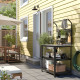 Zlew z panelem tylnym, stal nierdz/na zewnątrz GRILLSKÄR 494.952.45