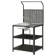 Zlew z panelem tylnym, stal nierdz/na zewnątrz GRILLSKÄR 494.952.45