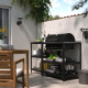 Grill na węgiel drzew z wyspą kuch, stal nierdz/na zewnątrz GRILLSKÄR 196.160.55