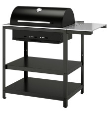Grill na węgiel drzew stolik, stal nierdz/na zewnątrz GRILLSKÄR 294.952.13