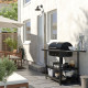Grill na węgiel drzewny z 2 stol, stal nierdz/na zewnątrz GRILLSKÄR 994.952.24