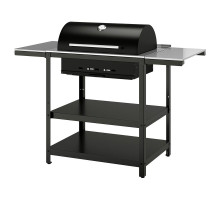 Grill na węgiel drzewny z 2 stol, stal nierdz/na zewnątrz GRILLSKÄR 994.952.24