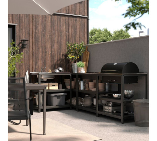 Zlew kuchenny/grill węglowy ogr, stal nierdz GRILLSKÄR 994.964.45