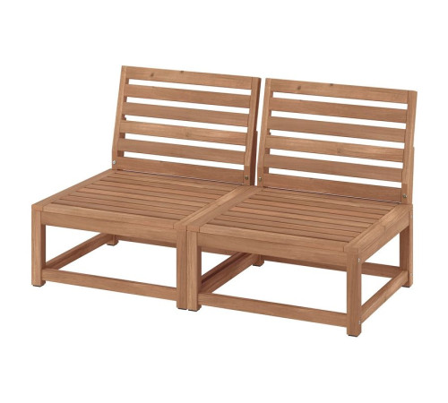 Sofa dwuosobowa, bejca jasnobrązowa/na zewnątrz NÄMMARÖ 195.793.07