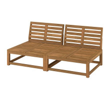 Sofa dwuosobowa, bejca jasnobrązowa/na zewnątrz NÄMMARÖ 496.075.11