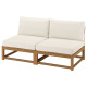 Sofa dwuosobowa, bejca jasnobrązowa na zewnątrz/Frösön/Duvholmen beżowy NÄMMARÖ 696.075.10