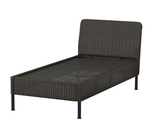 Szezlong modułowy, na zewnątrz/technorattan ciemnoszary VITTSKÄR 295.912.57