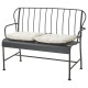 Sofa 2-osobowa, na zewnątrz, szary/Kuddarna jasny szarobeżowy LÄCKÖ 095.753.62
