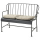 Sofa 2-osobowa, na zewnątrz, szary/Kuddarna jasny szarobeżowy LÄCKÖ 095.753.62