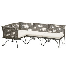 Modułowa sofa narożna 3-os zewn, ciemnoszary/Kuddarna jasny szarobeżowy JUTHOLMEN 195.782.23