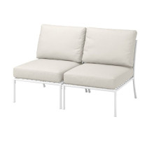 Sofa 2-osobowa, na zewnątrz, biały/beżowy/Frösön/Duvholmen beżowy SEGERÖN 195.784.16