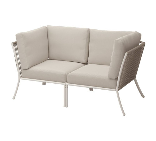 Sofa 2-osobowa, na zewnątrz, biały/beżowy/Frösön/Duvholmen beżowy SEGERÖN 295.777.51