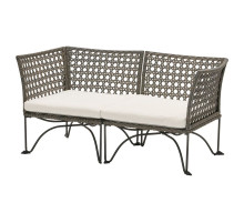 2-osobowa sofa modułowa, zewn, ciemnoszary/Kuddarna jasny szarobeżowy JUTHOLMEN 295.782.27
