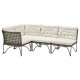 Modułowa sofa narożna 3-os zewn, ciemnoszary/Kuddarna jasny szarobeżowy JUTHOLMEN 395.782.22
