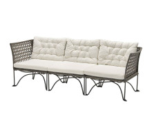 3-osobowa sofa modułowa, zewn, ciemnoszary/Kuddarna jasny szarobeżowy JUTHOLMEN 395.782.36