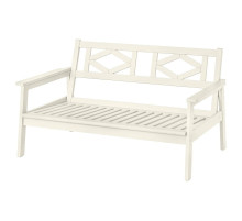 BONDHOLMEN sofa 2-osobowa, na zewnątrz, biały/beżowy, 139x81x73 cm