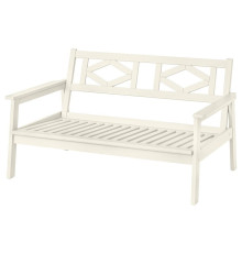 BONDHOLMEN sofa 2-osobowa, na zewnątrz, biały/beżowy, 139x81x73 cm