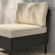 Fotel modułowy, na zewnątrz rattan z tworzywa sztu. ciemnoszary/Frösön/Duvholmen beżowy VITTSKÄR 695.909.82