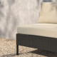 Sofa modułowa, 3-osobowa, na zewnątrz rattan z tworzywa sztu. ciemnoszary/Frösön/Duvholmen beżowy VITTSKÄR 795.911.27
