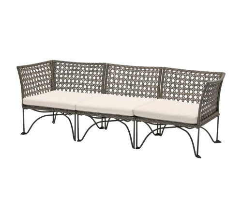 3-osobowa sofa modułowa, zewn, ciemnoszary/Kuddarna jasny szarobeżowy JUTHOLMEN 895.782.34