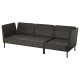Sofa 3-osobowa, podłokietnik na zewnątrz/technorattan ciemnoszary VITTSKÄR 895.911.36