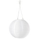 Lampa wisząca na energię słon. LED, na zewnątrz/kula biały SOLVINDEN 006.150.08