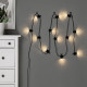 Girlanda LED, 12 lampek, czarny/na zewnątrz SVARTRÅ 305.218.00