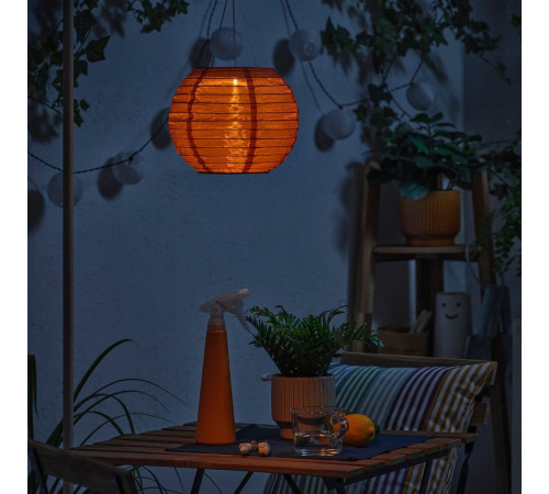 Lampa wisząca, na baterię słoneczną/pomarańczowy SOLVINDEN 506.147.42