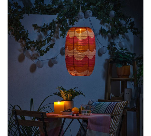 Lampa wisząca, fala na baterię słoneczną/różne kolory SOLVINDEN 606.146.71