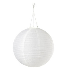 Lampa wisząca na energię słon. LED, na zewnątrz/kula biały SOLVINDEN 606.150.29