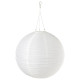 Lampa wisząca na energię słon. LED, na zewnątrz/kula biały SOLVINDEN 606.150.29