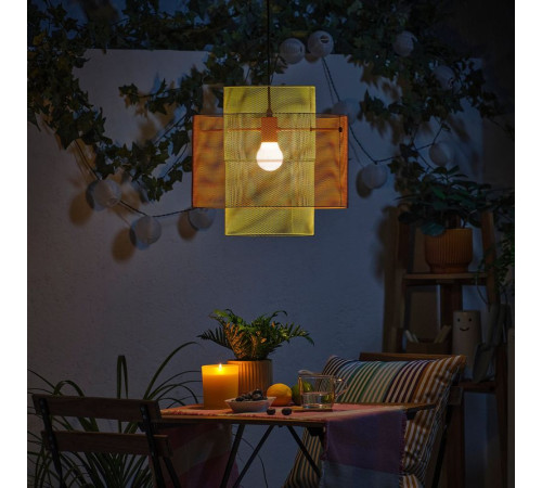 Lampa sufitowa, siatka pomarańczowy/jasnozielony SOLVINDEN 006.174.13
