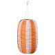 Lampa wisząca, wzór w paski na baterię słoneczną/pomarańczowy różowy SOLVINDEN 306.146.82