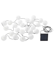 Girlanda LED, 24 lampki, na zewnątrz na baterię słoneczną/kula biały SOLARVET 805.738.96