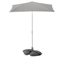 Parasol z podstawą, szary/ciemnoszary LILLEÖ / IGGÖN 395.762.04